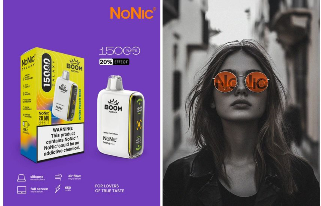 NoNic Galaxy 15000 White Peach Razz